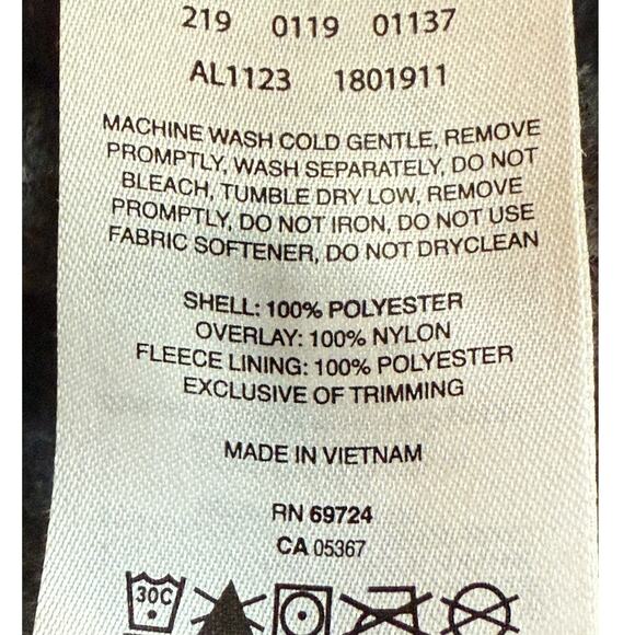 Columbia Sportswear Vest Women's Small Gray Fleece Sherpa Lined Hood - Picture 7 of 9
